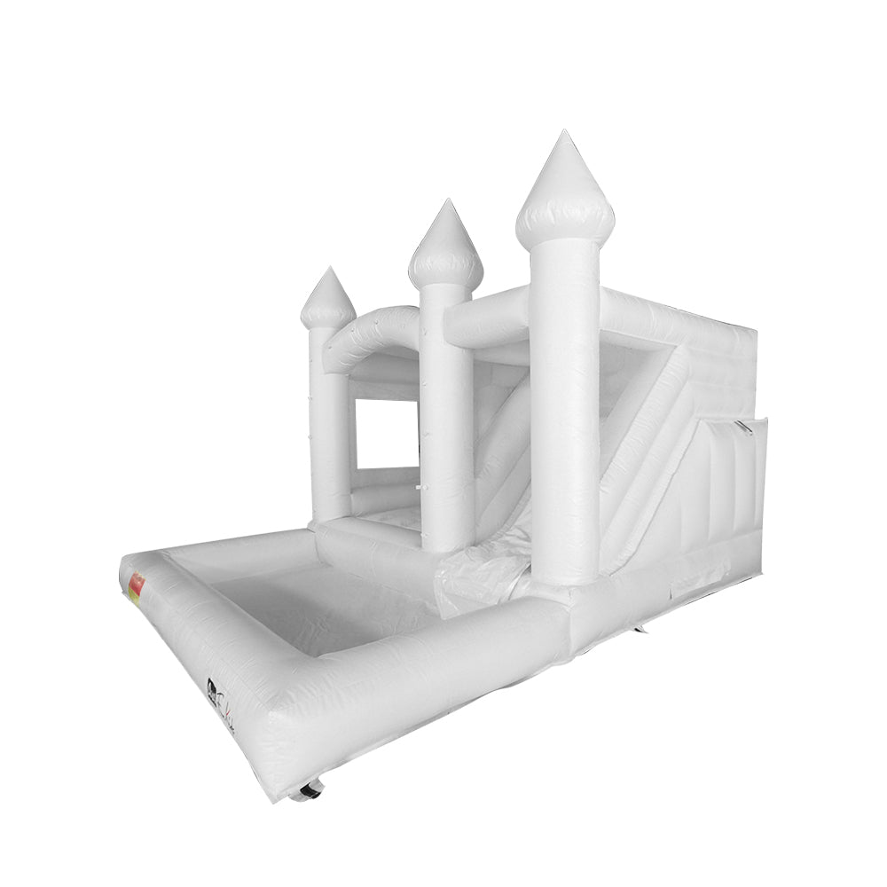 GAMEON 0118 Bounce 5X4X3.4m Fun Bounce Castle with For House PVC White Wedding Bouncy Blower House