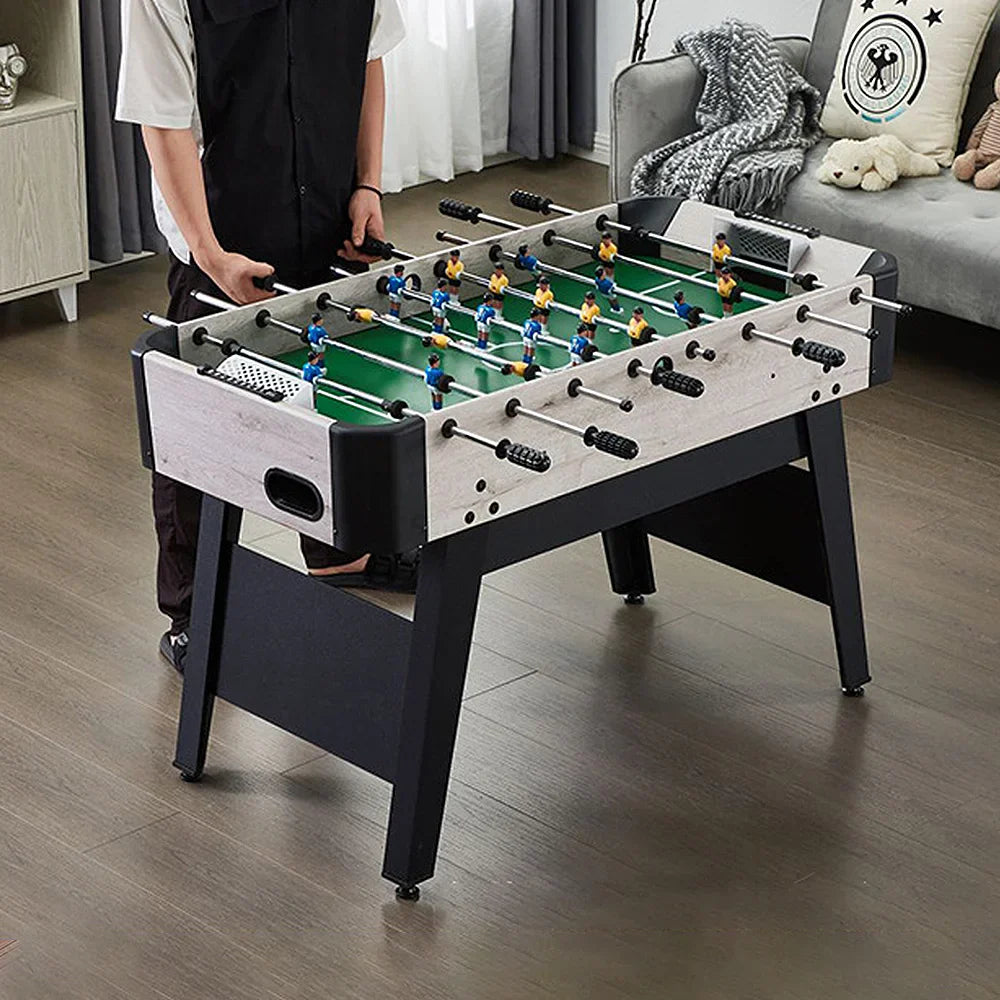 KICKSY GTST019 Table Kids for MDF 8-Rod Foosball Beige 4FT - White Frame