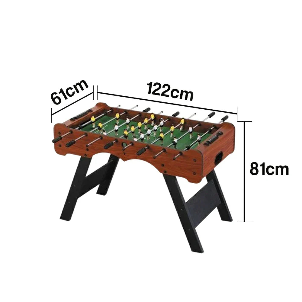 KICKSY 5FT Solid Wood Foosball Table Stable Handles Rods Steel Durable & Playfield High-Density Chrome-Plated ABS Players Anti-Slip Hand-Painted Design