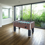 KICKSY 5FT Solid Wood Foosball Table Rods Players ABS Chrome-Plated & Durable High-Density Anti-Slip Handles Hand-Painted Steel Stable Playfield Construction