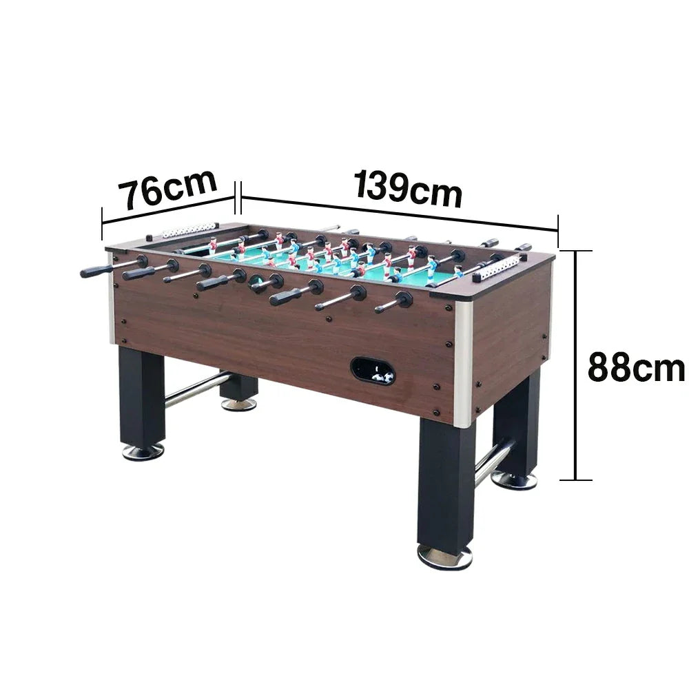 KICKSY 5FT Solid Wood Foosball Table Rods Players ABS Chrome-Plated & Durable High-Density Anti-Slip Handles Hand-Painted Steel Stable Playfield Construction