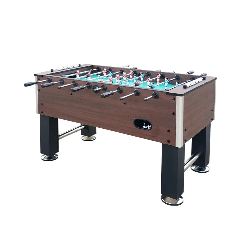 KICKSY 5FT Solid Wood Foosball Table Rods Players ABS Chrome-Plated & Durable High-Density Anti-Slip Handles Hand-Painted Steel Stable Playfield Construction