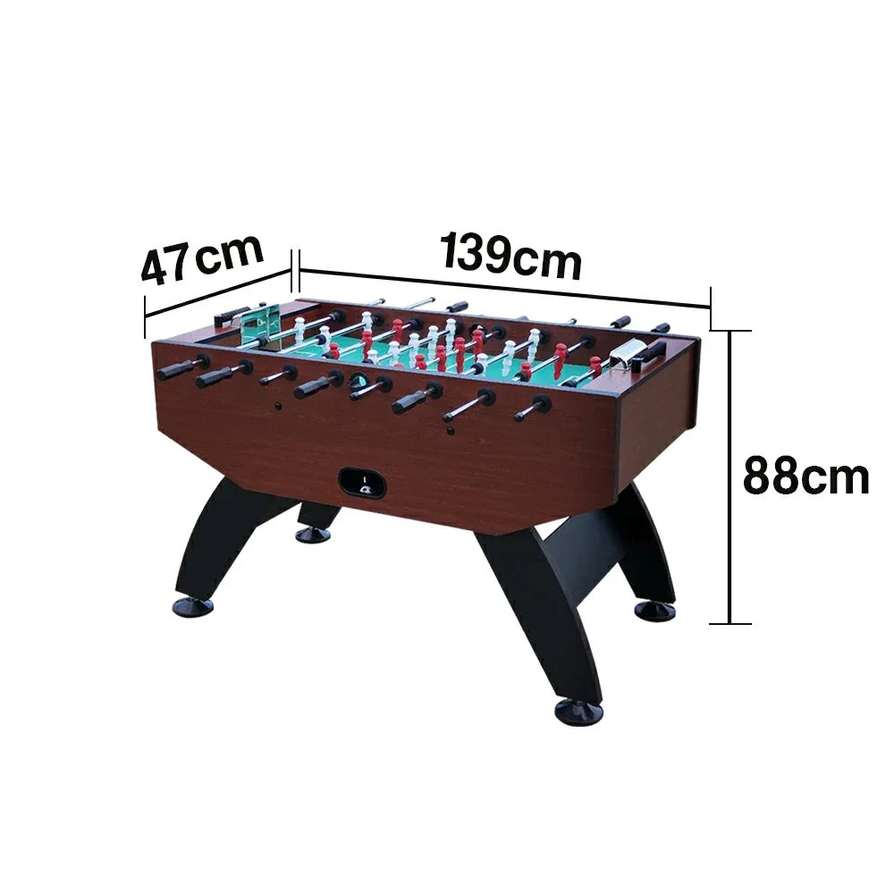 KICKSY 5FT Solid Wood Foosball Table Stable Playfield Handles Anti-Slip Durable Steel ABS Players Hand-Painted & Rods High-Density Chrome-Plated Construction