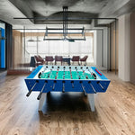 KICKSY 5FT Solid Wood Foosball Table Handles Stable Hand-Painted Players Playfield Heavy-Duty ABS Chrome-Plated Rods Anti-Slip & Steel High-Density Design