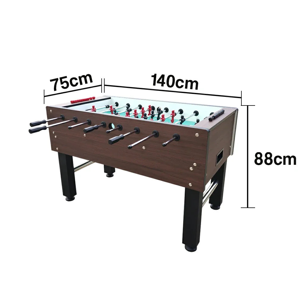 KICKSY 5FT Solid Wood Foosball Table & Stable Steel Anti-Slip High-Density Chrome-Plated Playfield Players Heavy-Duty Rods Handles Hand-Painted ABS Design