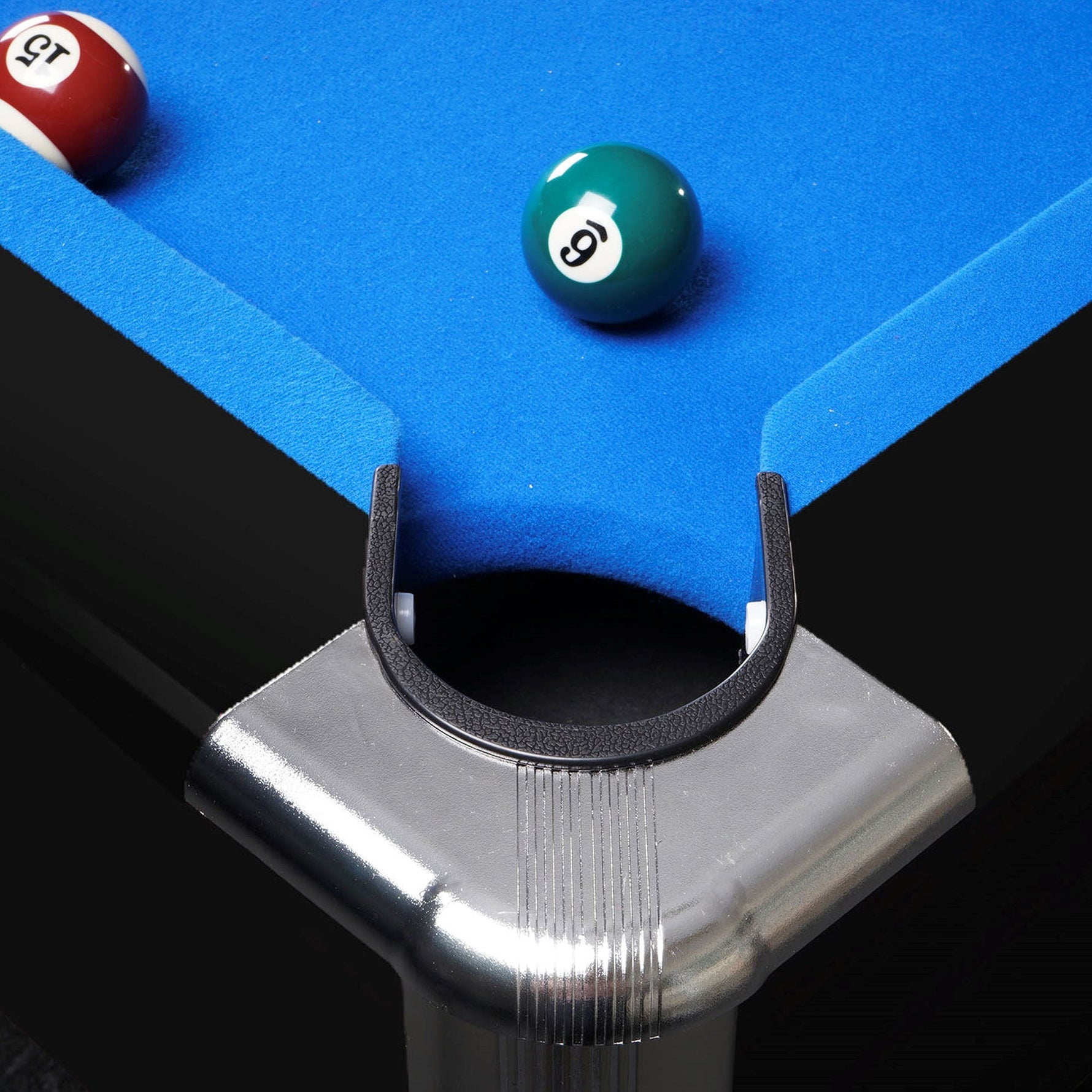 CUETIQ 8FT Free LED Billiard Table Pool with Snooker Accessories