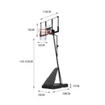 DUNK MASTER ACE Stand LIN Portable System Basketball Ring Basketball Hoop A Ironman