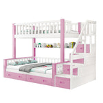 LIVARA ACSF01 Rails Pine Safety Solid Bed Timber Bunk Big Frame Storage