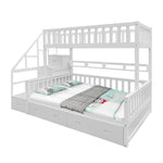 LIVARA ACSF01 Rails Pine Safety Solid Bed Timber Bunk Big Frame Storage