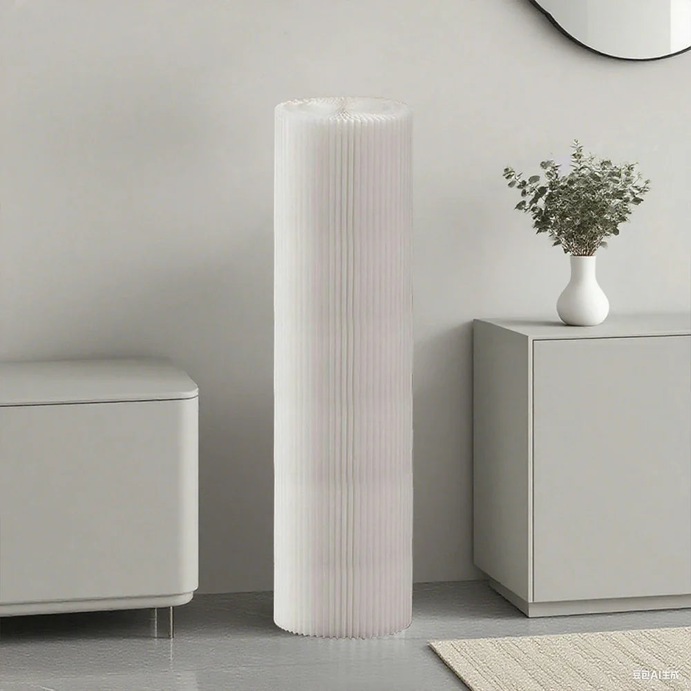 LIVARA Cardboard Lightweight, Display - Exhibitions or Cylinder - Retail Stand Eco-Friendly for Round Showcase White