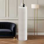 LIVARA Cardboard Lightweight, Display - Exhibitions or Cylinder - Retail Stand Eco-Friendly for Round Showcase White