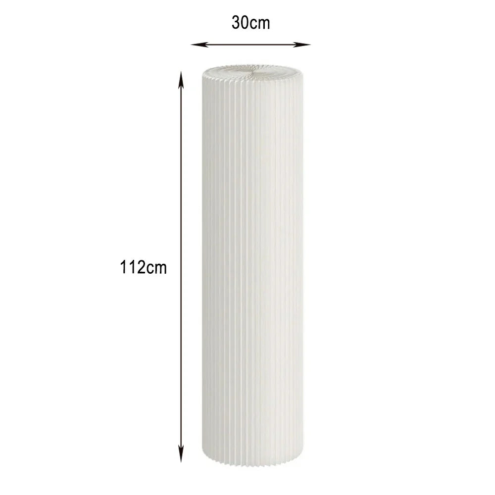 LIVARA Cardboard Lightweight, Display - Exhibitions or Cylinder - Retail Stand Eco-Friendly for Round Showcase White