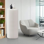 LIVARA Cardboard Lightweight, Display - Exhibitions or Cylinder - Retail Stand Eco-Friendly for Round Showcase White