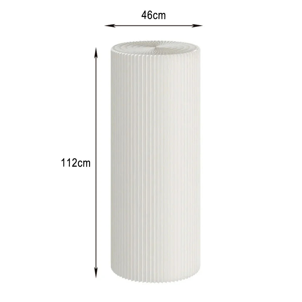 LIVARA Cardboard Lightweight, Display - Exhibitions or Cylinder - Retail Stand Eco-Friendly for Round Showcase White
