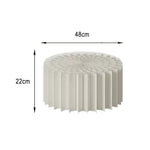 LIVARA Foldable Space-Saving Display Stand for Retail Cylinder Lightweight, Round Showcase - Paper Promotions- White