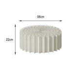 LIVARA Foldable Space-Saving Display Stand for Retail Cylinder Lightweight, Round Showcase - Paper Promotions- White