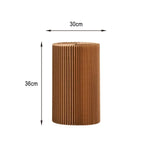 LIVARA Cardboard for Retail Round Display Showcase Cylinder - Eco-Friendly or Lightweight, Stand Exhibitions - Brown