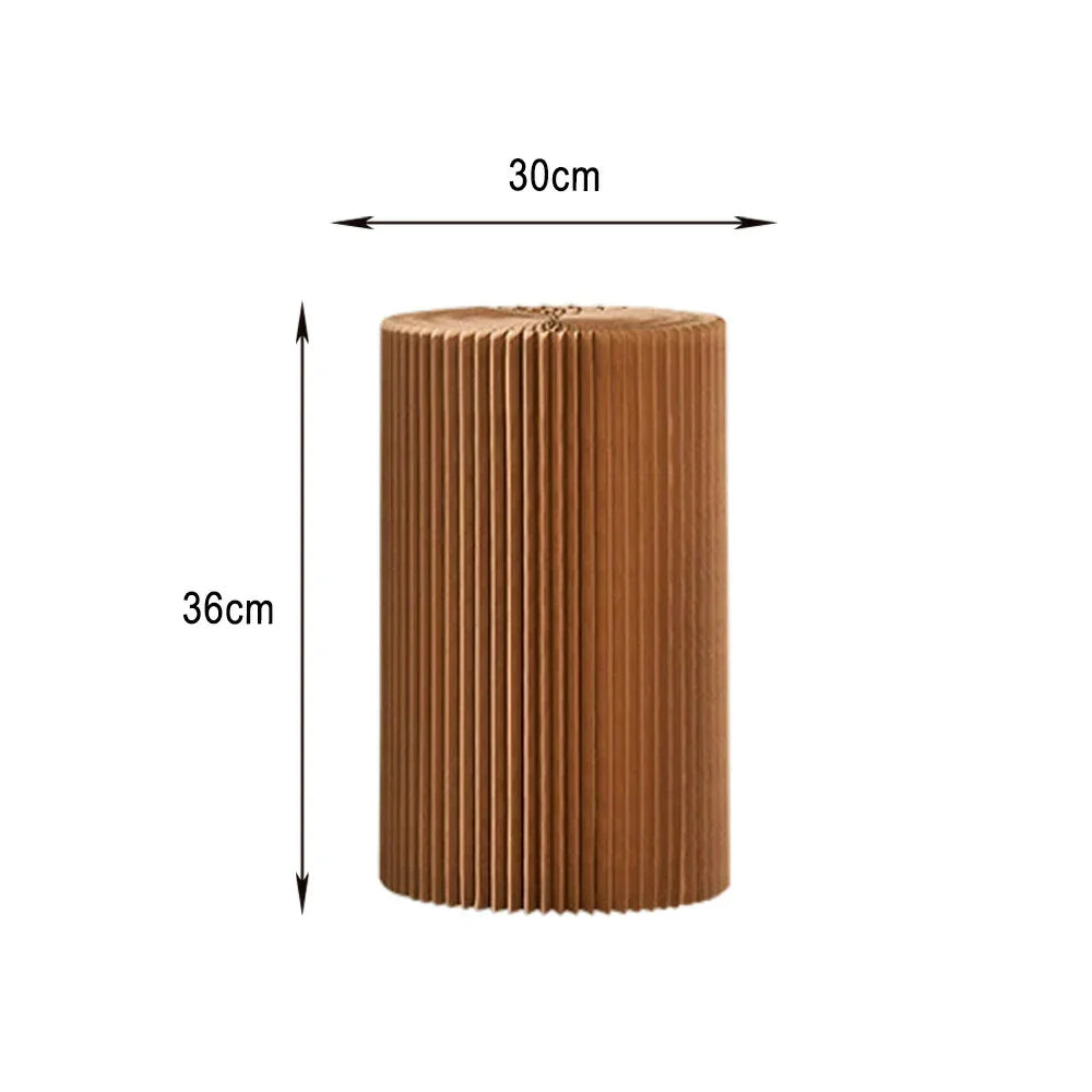 LIVARA Cardboard for Retail Round Display Showcase Cylinder - Eco-Friendly or Lightweight, Stand Exhibitions - Brown