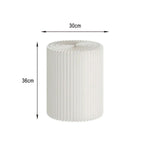 LIVARA Cardboard Lightweight, Display - Exhibitions or Cylinder - Retail Stand Eco-Friendly for Round Showcase White