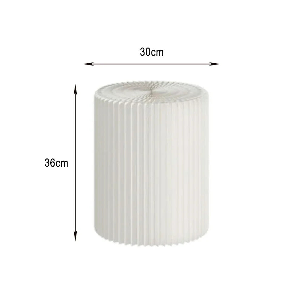 LIVARA Cardboard Lightweight, Display - Exhibitions or Cylinder - Retail Stand Eco-Friendly for Round Showcase White