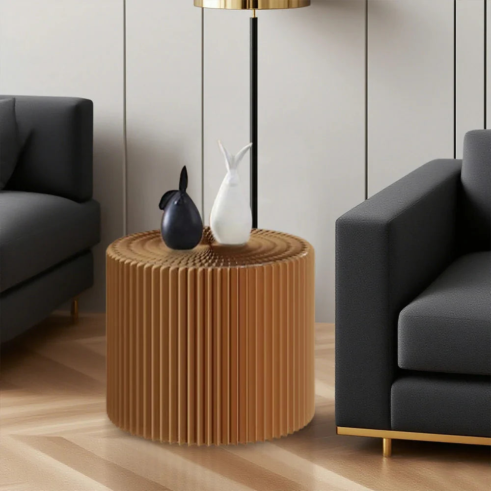 LIVARA Cardboard for Retail Round Display Showcase Cylinder - Eco-Friendly or Lightweight, Stand Exhibitions - Brown