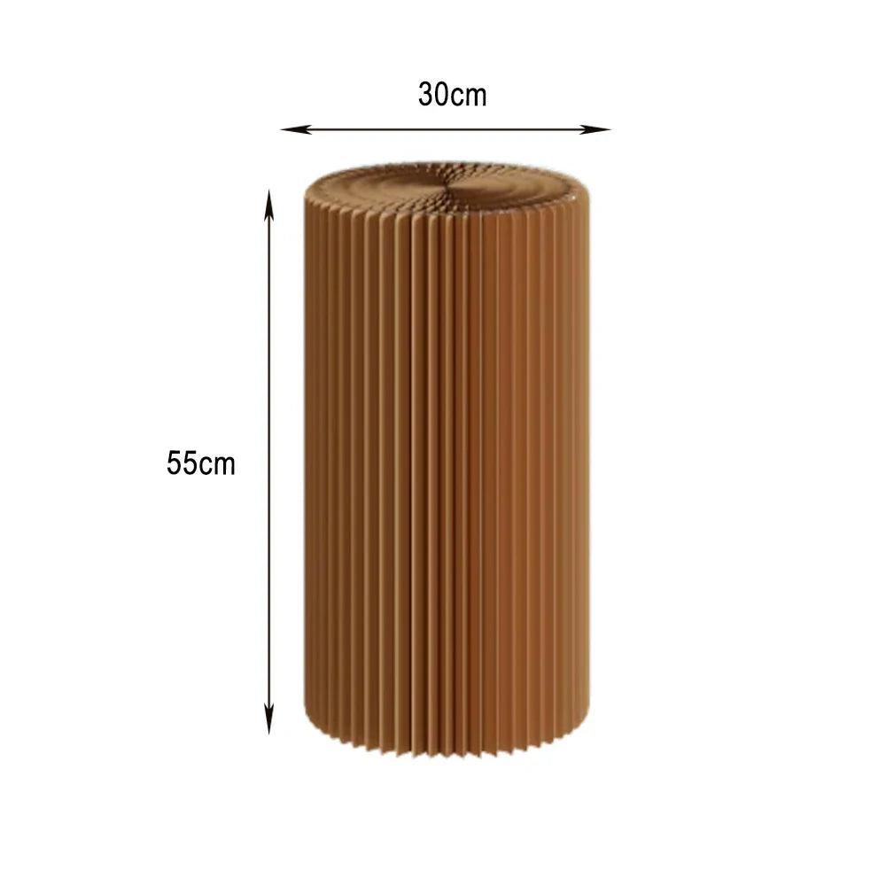 LIVARA Cardboard for Retail Round Display Showcase Cylinder - Eco-Friendly or Lightweight, Stand Exhibitions - Brown