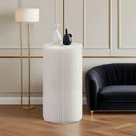 LIVARA Cardboard Lightweight, Display - Exhibitions or Cylinder - Retail Stand Eco-Friendly for Round Showcase White