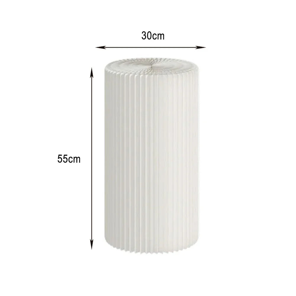 LIVARA Cardboard Lightweight, Display - Exhibitions or Cylinder - Retail Stand Eco-Friendly for Round Showcase White