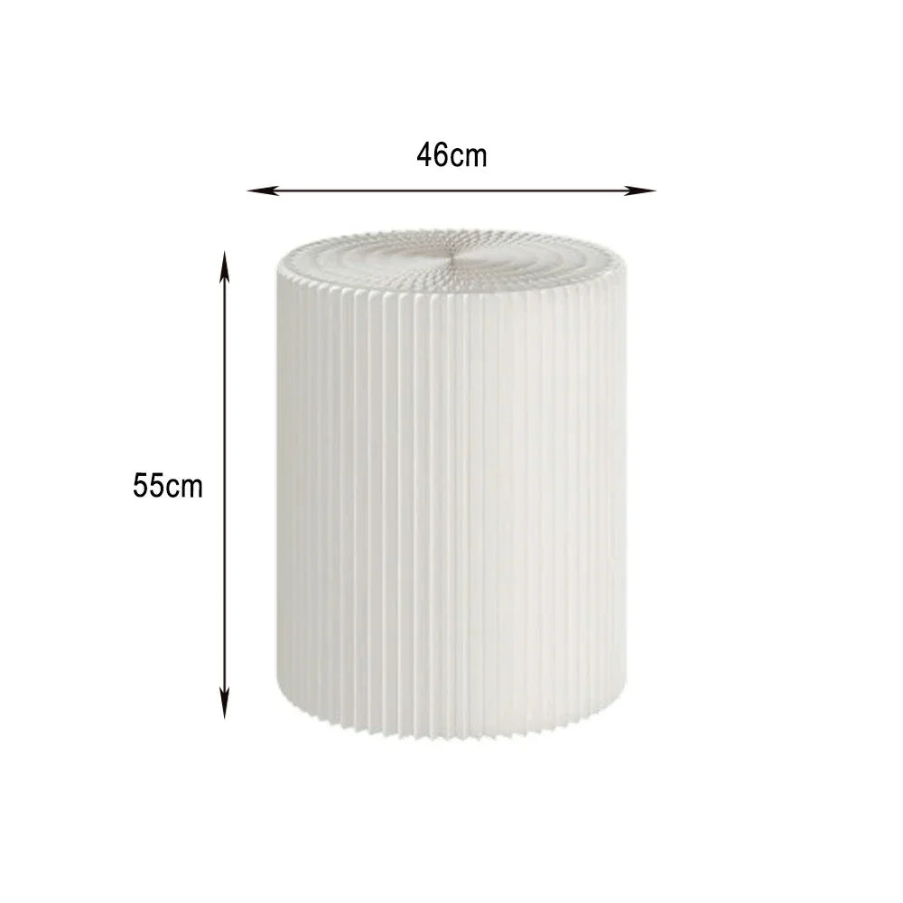 LIVARA Cardboard Lightweight, Display - Exhibitions or Cylinder - Retail Stand Eco-Friendly for Round Showcase White