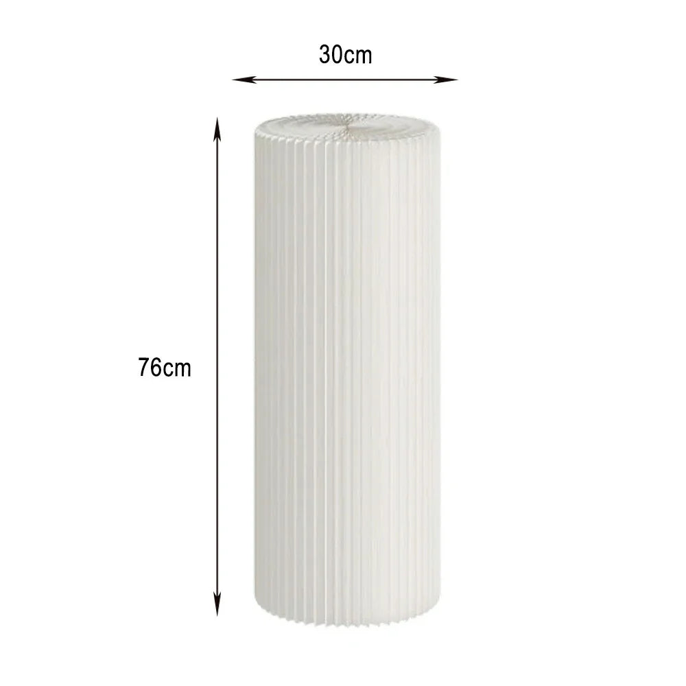 LIVARA Cardboard Lightweight, Display - Exhibitions or Cylinder - Retail Stand Eco-Friendly for Round Showcase White