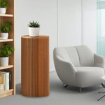 LIVARA Cardboard for Retail Round Display Showcase Cylinder - Eco-Friendly or Lightweight, Stand Exhibitions - Brown