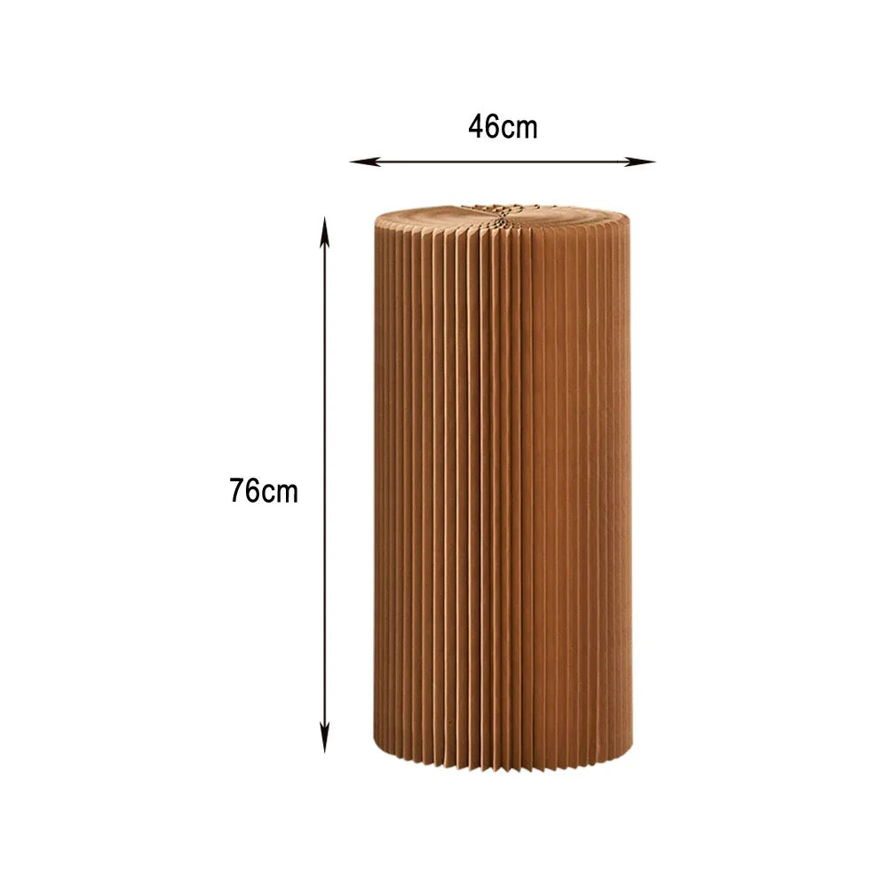 LIVARA Cardboard for Retail Round Display Showcase Cylinder - Eco-Friendly or Lightweight, Stand Exhibitions - Brown
