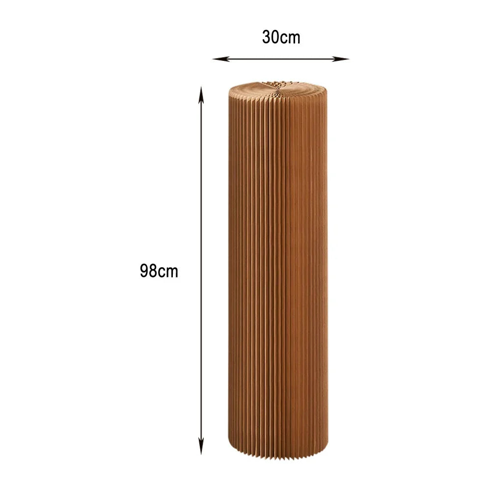 LIVARA Cardboard for Retail Round Display Showcase Cylinder - Eco-Friendly or Lightweight, Stand Exhibitions - Brown