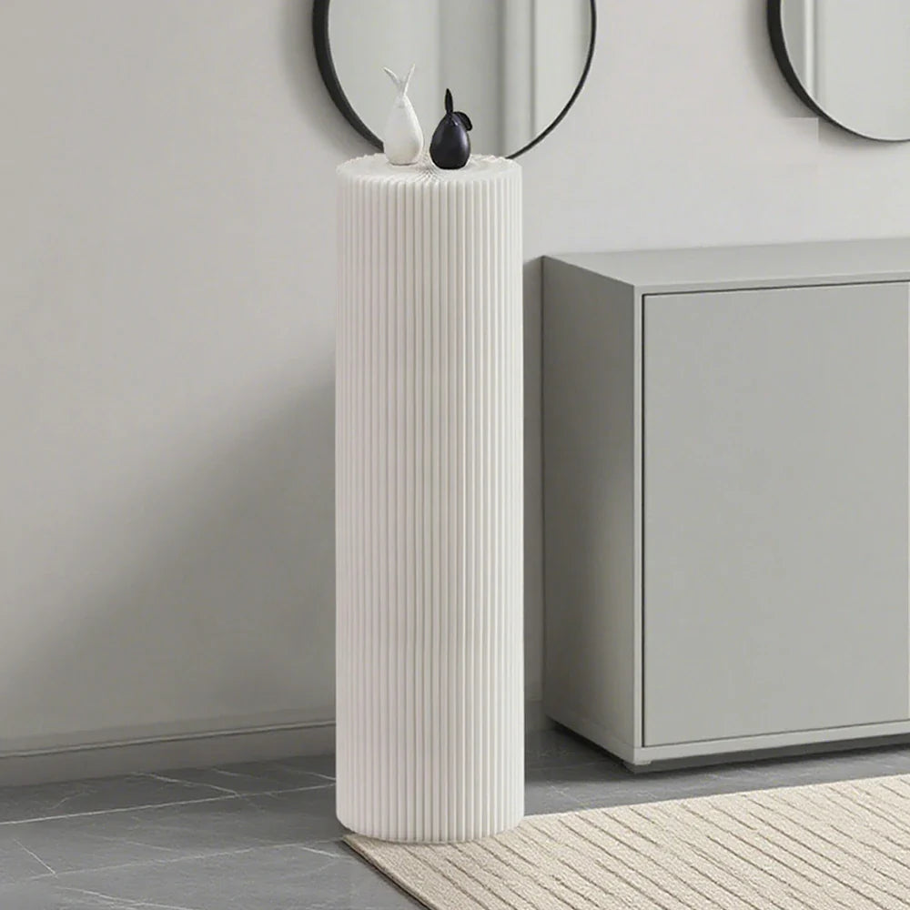 LIVARA Cardboard Lightweight, Display - Exhibitions or Cylinder - Retail Stand Eco-Friendly for Round Showcase White