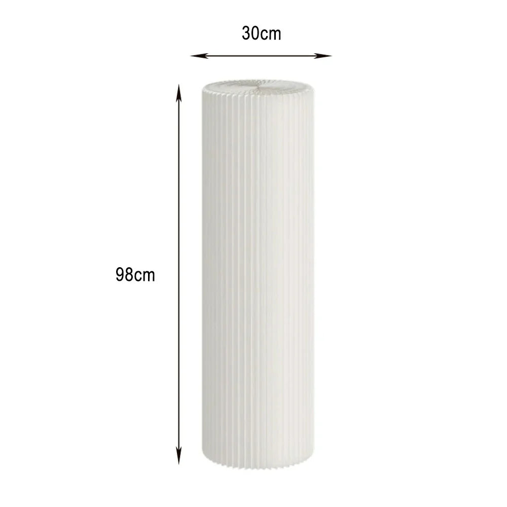 LIVARA Cardboard Lightweight, Display - Exhibitions or Cylinder - Retail Stand Eco-Friendly for Round Showcase White