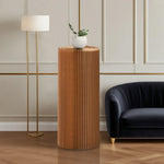 LIVARA Cardboard for Retail Round Display Showcase Cylinder - Eco-Friendly or Lightweight, Stand Exhibitions - Brown