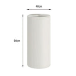 LIVARA Cardboard Lightweight, Display - Exhibitions or Cylinder - Retail Stand Eco-Friendly for Round Showcase White