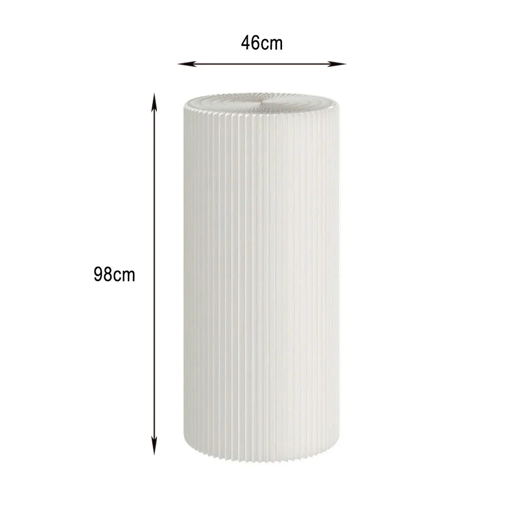 LIVARA Cardboard Lightweight, Display - Exhibitions or Cylinder - Retail Stand Eco-Friendly for Round Showcase White