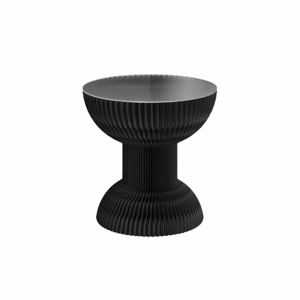 LIVARA 50/70/95cm Tea Round - Table Folding Paper Table Black