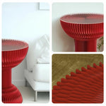 LIVARA 50/70/95cm Folding Table Table Tea Paper - Round Red