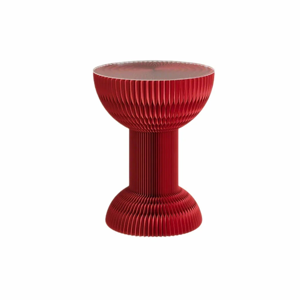 LIVARA 50/70/95cm Folding Table Table Tea Paper - Round Red