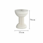 LIVARA 50/70/95cm - Folding Paper Round Tea Table Table White