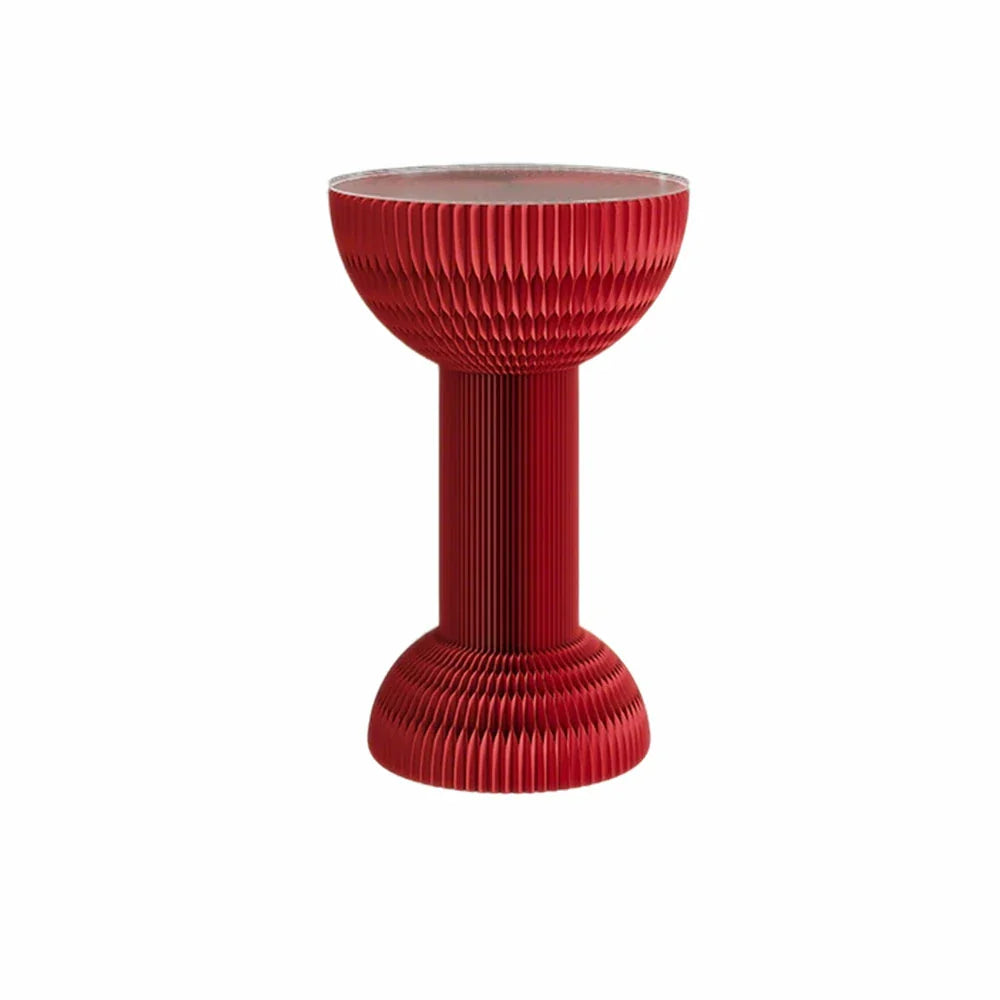 LIVARA 50/70/95cm Folding Table Table Tea Paper - Round Red