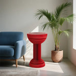 LIVARA 50/70/95cm Folding Table Table Tea Paper - Round Red