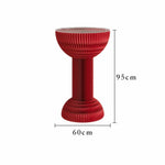 LIVARA 50/70/95cm Folding Table Table Tea Paper - Round Red