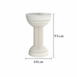 LIVARA 50/70/95cm - Folding Paper Round Tea Table Table White