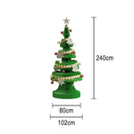 LIVARA Foldable Display Retail for Party - Decoration Christmas Decor Home, 147/240cm Tree Holiday Green