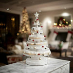 LIVARA Foldable Decoration Retail - Holiday Party Home, Display for 53/75/100cm Christmas Tree Decor White