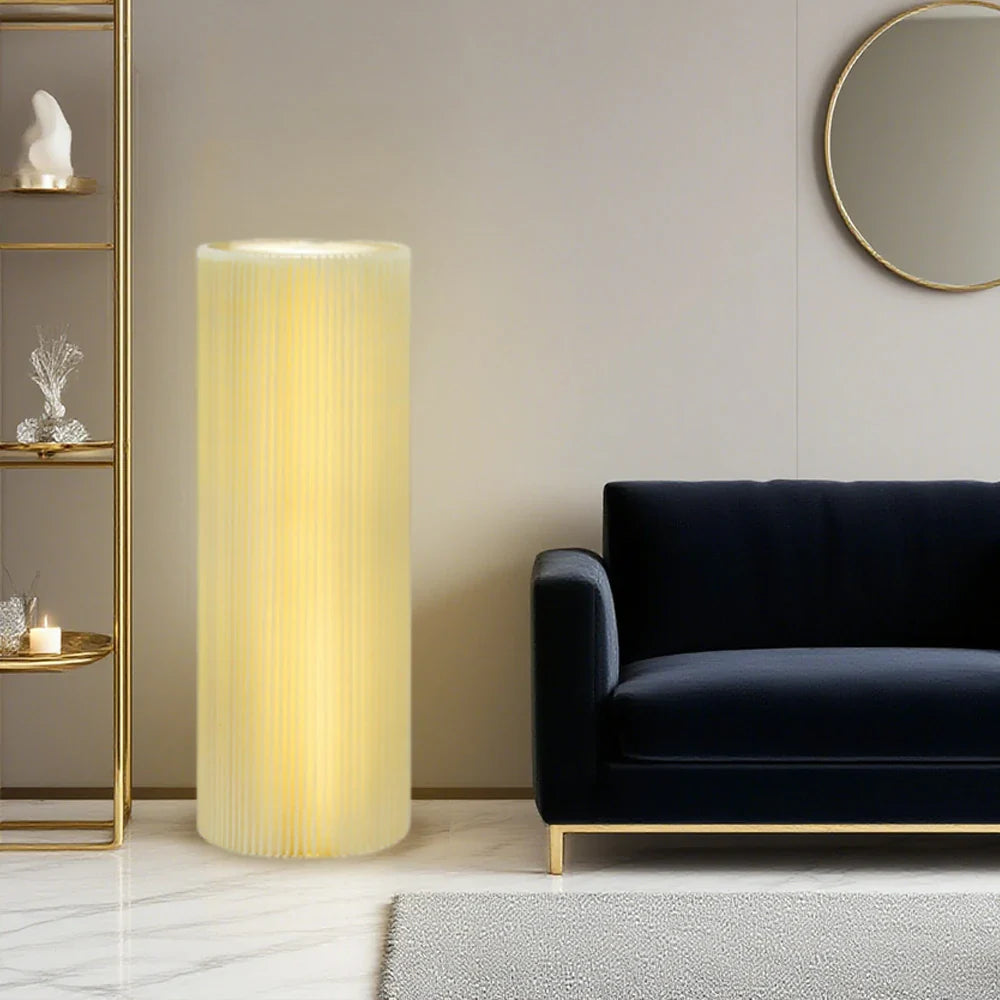 LIVARA 55/75/95/110cm Height Home Optional, for LED Stand Cylindrical Decor, Modern Showcase and Display with Stores, Lighting, Retail Exhibitions