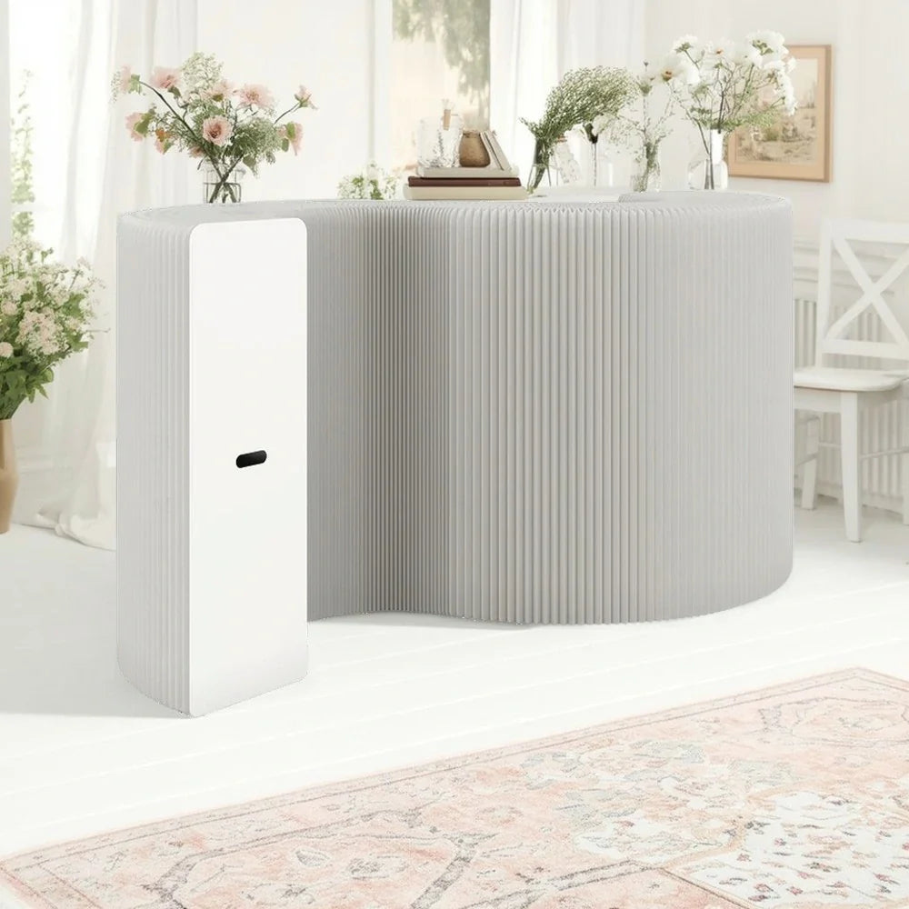 LIVARA 300cm Emit Display Partition - Cabinet Cannot Foldable Light